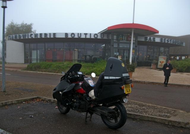 North Eastern France - Sometimes you need a coffee to stop you crying with the cold!